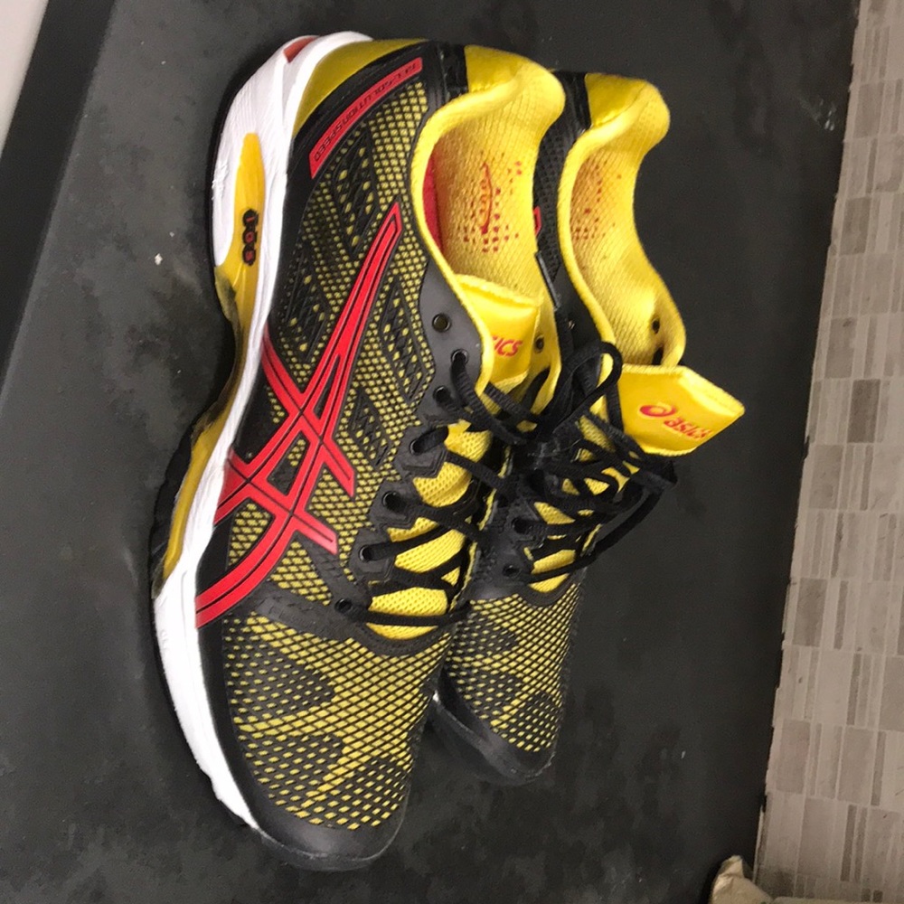 ASICS running shoes...